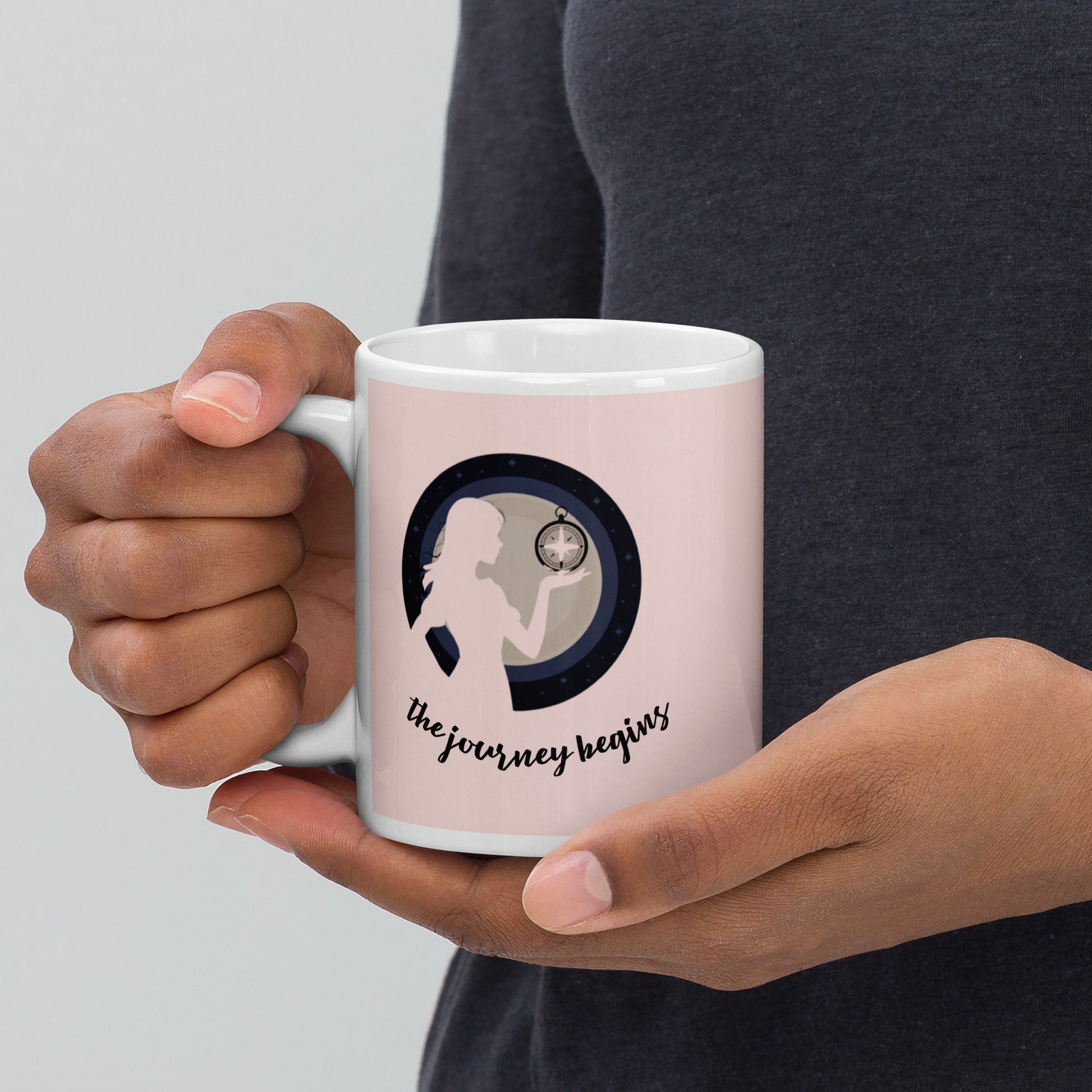 Woman Design White Glossy Mug - Premium Ceramic Coffee Cup