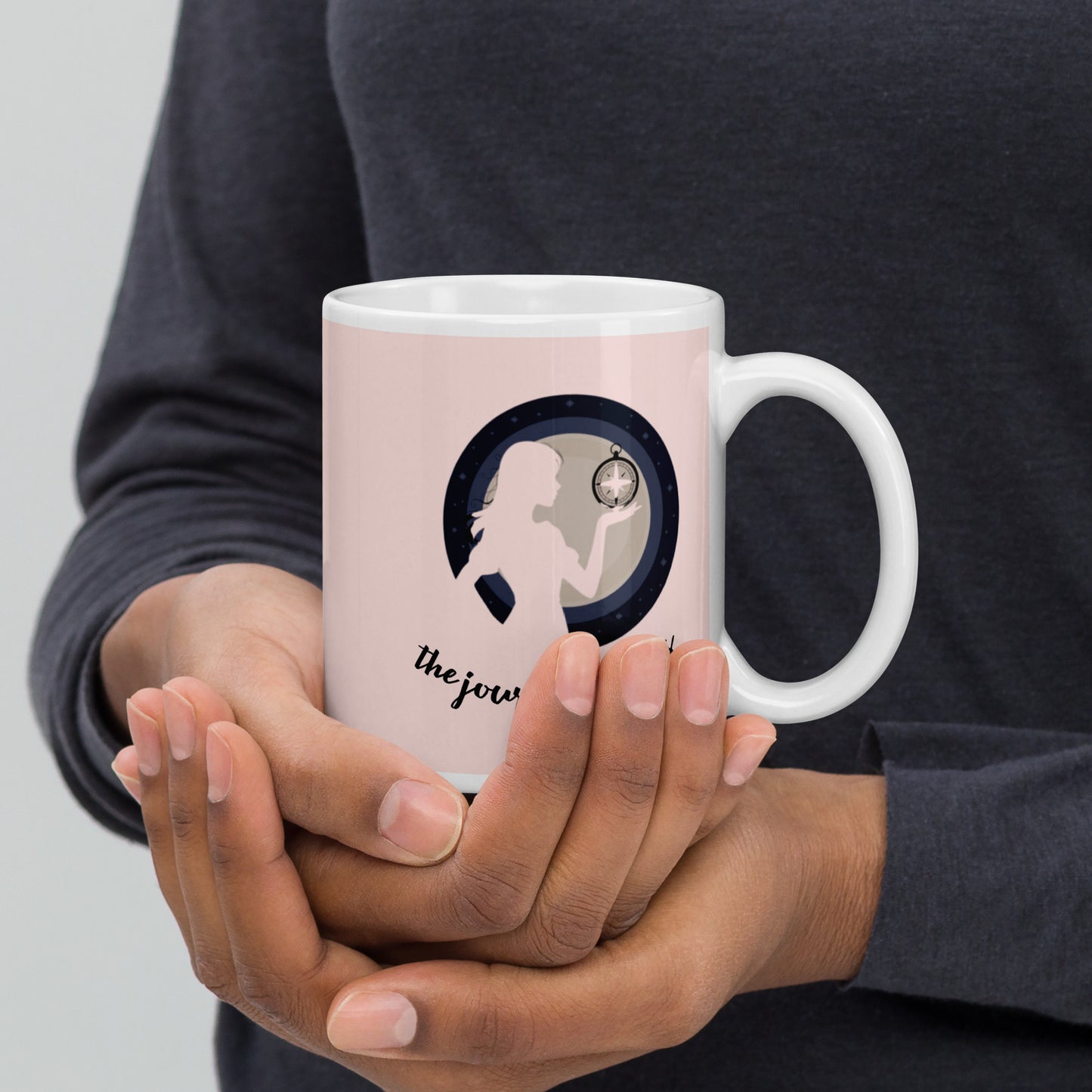Woman Design White Glossy Mug - Premium Ceramic Coffee Cup