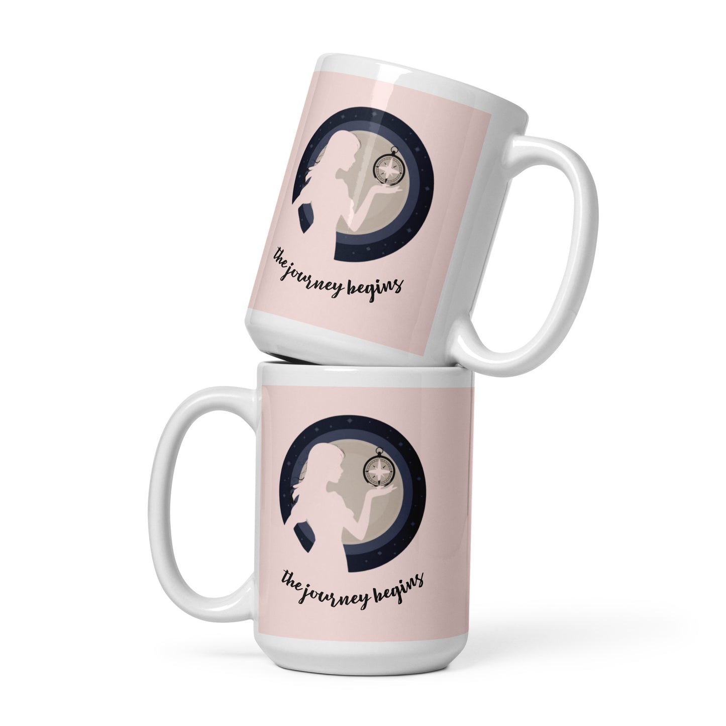 Woman Design White Glossy Mug - Premium Ceramic Coffee Cup