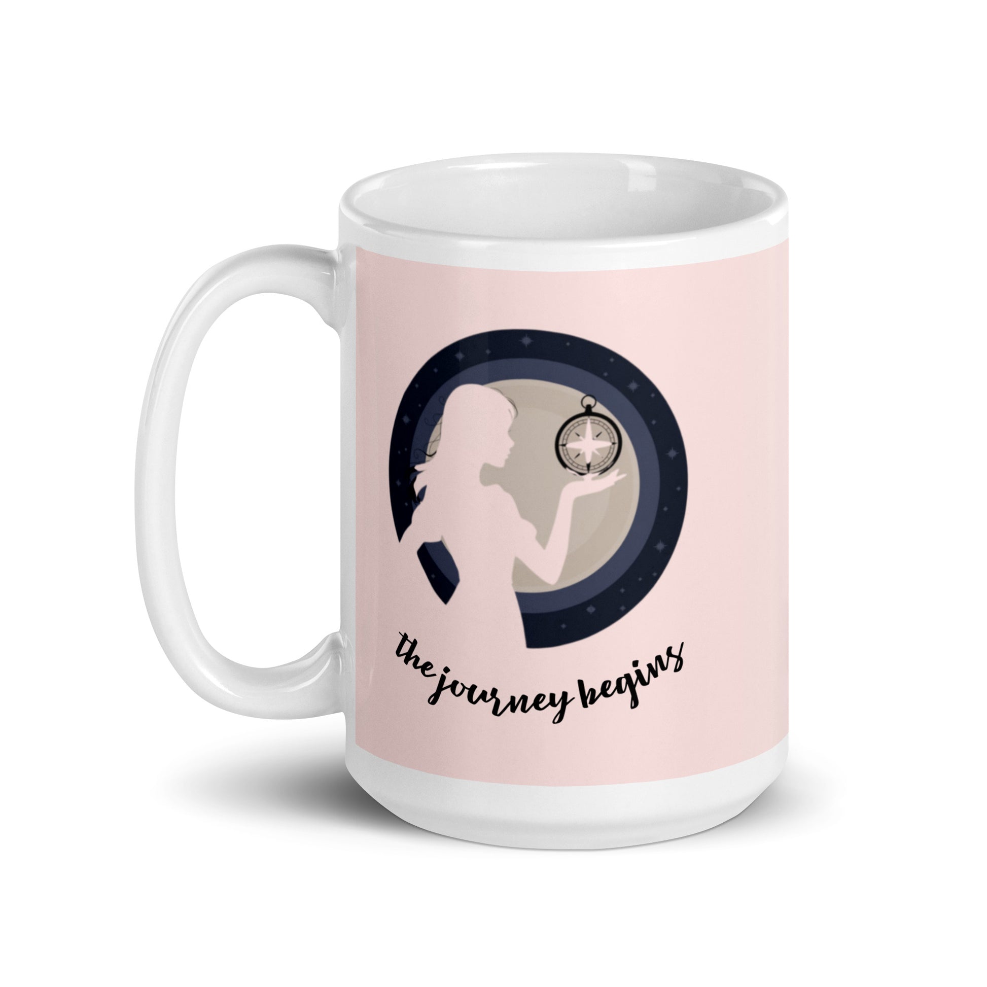 Woman Design White Glossy Mug - Premium Ceramic Coffee Cup