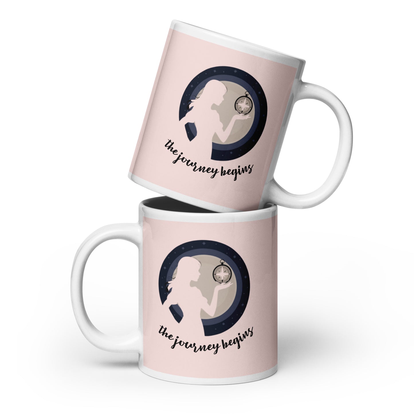Woman Design White Glossy Mug - Premium Ceramic Coffee Cup
