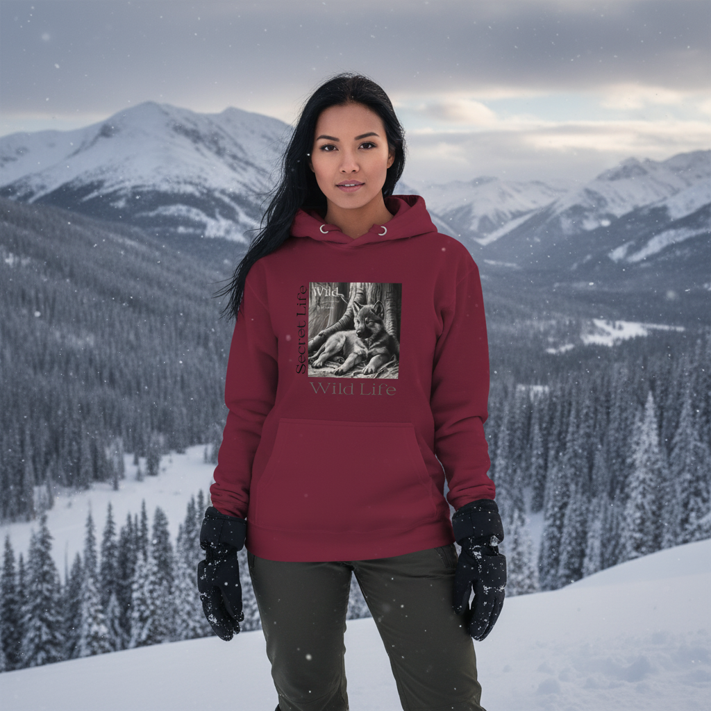 Unisex mikina s kapucí Wolf