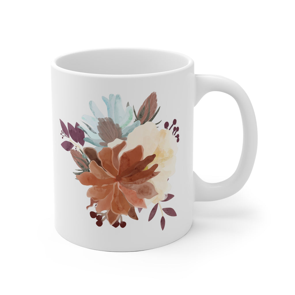  Floral Coffee Mug - Cozy Cup for Flower Lovers | Free Fashion