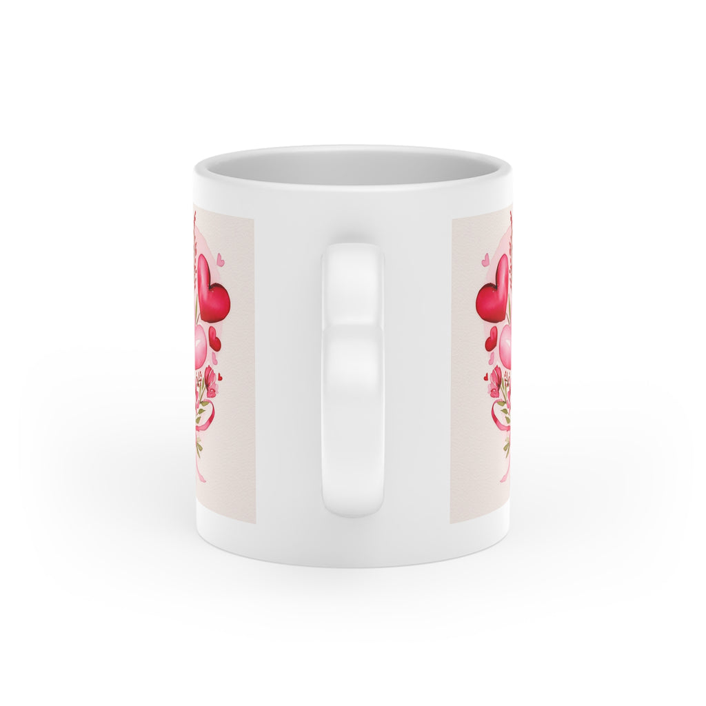 Heart-Shaped Coffee Mug - Valentine's Gift | Free Fashion