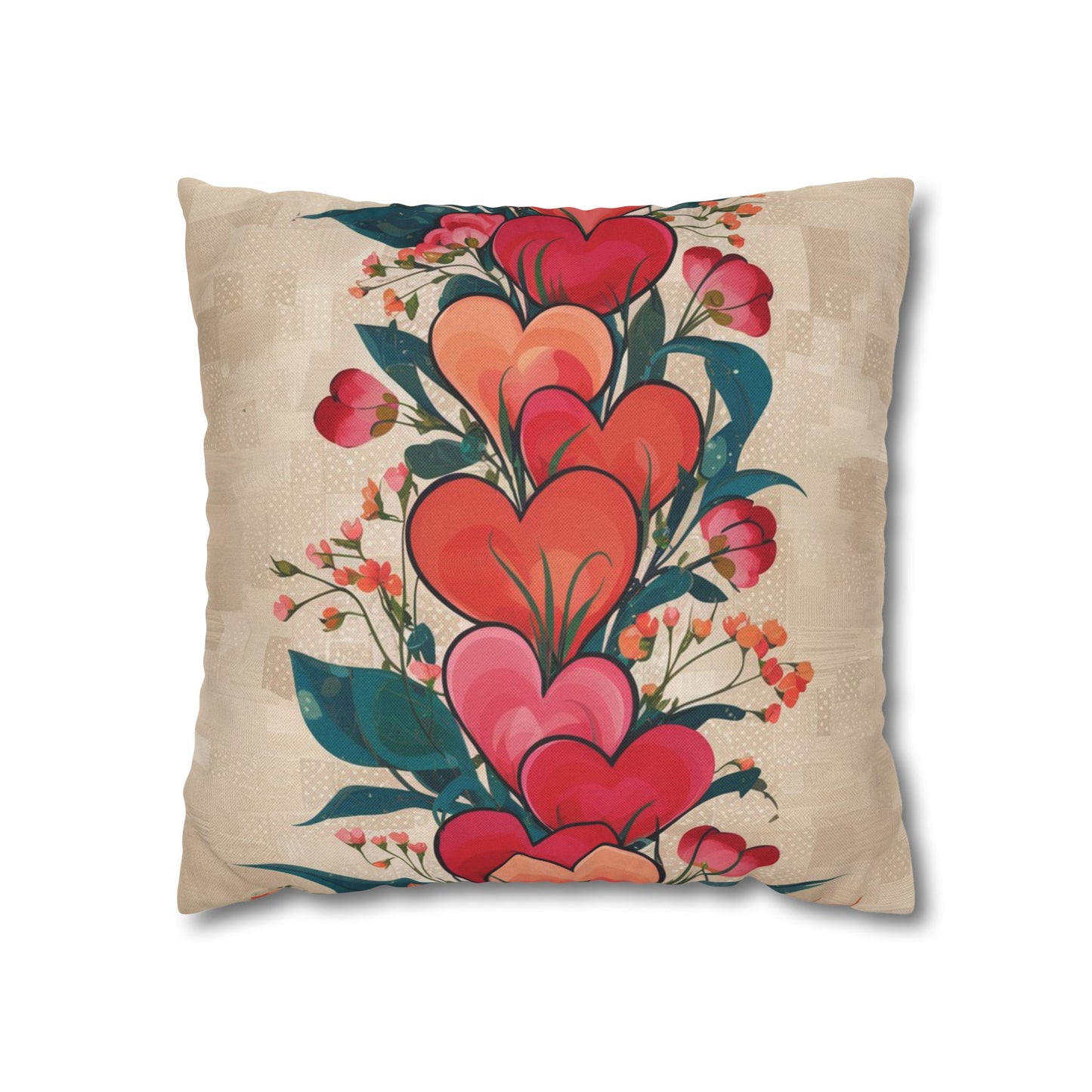 Spun Polyester Square Pillowcase