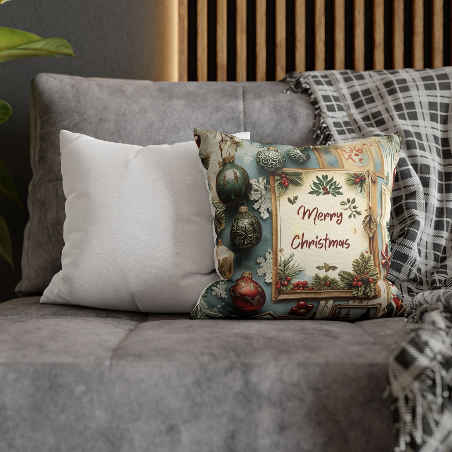 Spun Polyester Square Pillowcase