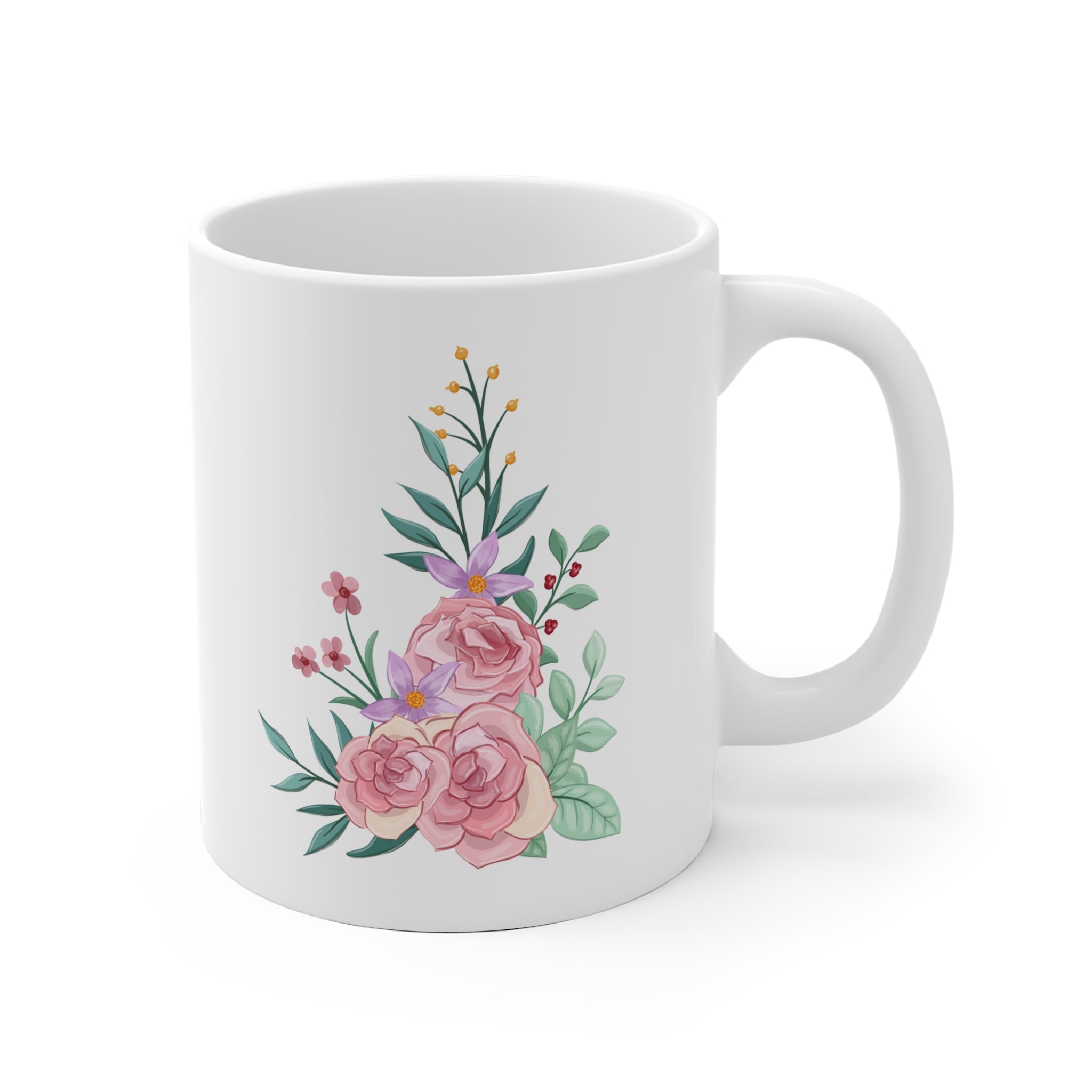 Floral Ceramic Mug - Garden Lovers Gift