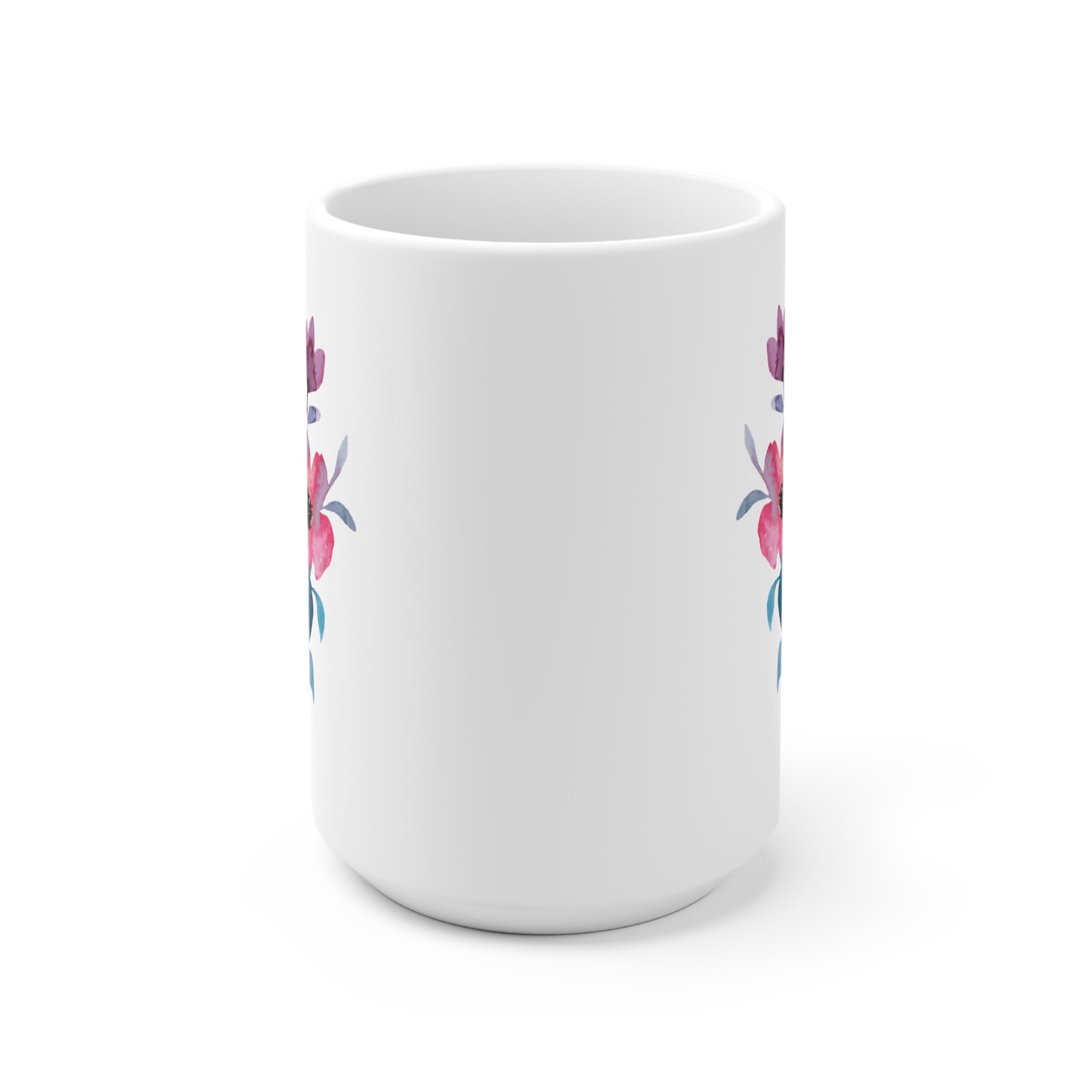 Floral Coffee Mug - Elegant Cup for Nature Lovers | Free Fashion