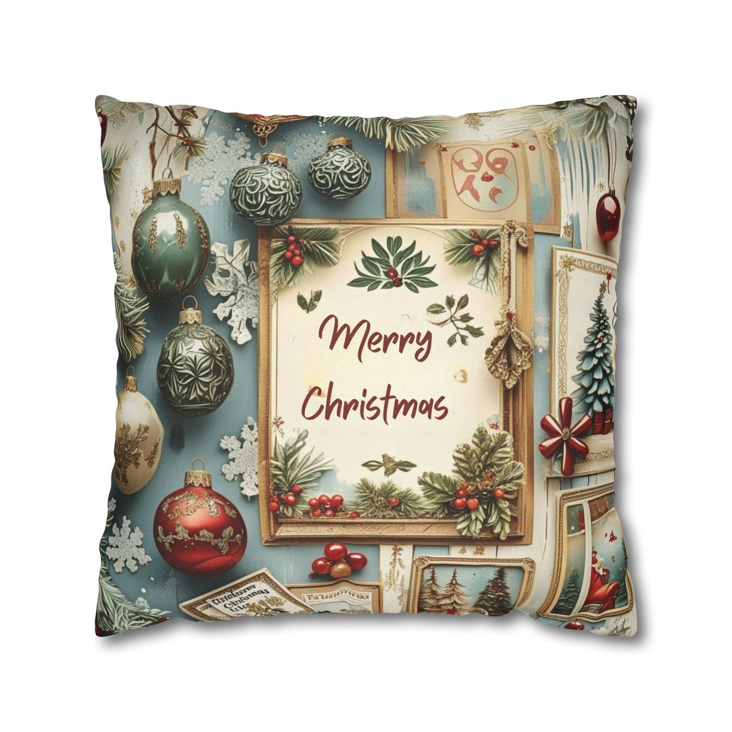 Spun Polyester Square Pillowcase