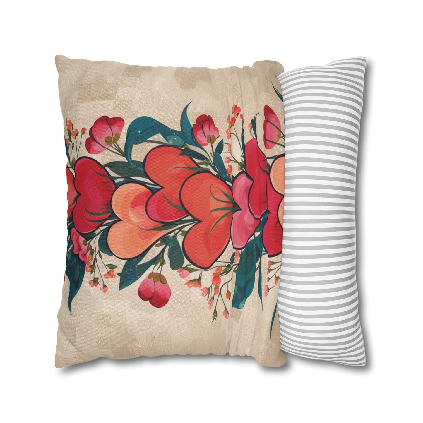 Spun Polyester Square Pillowcase