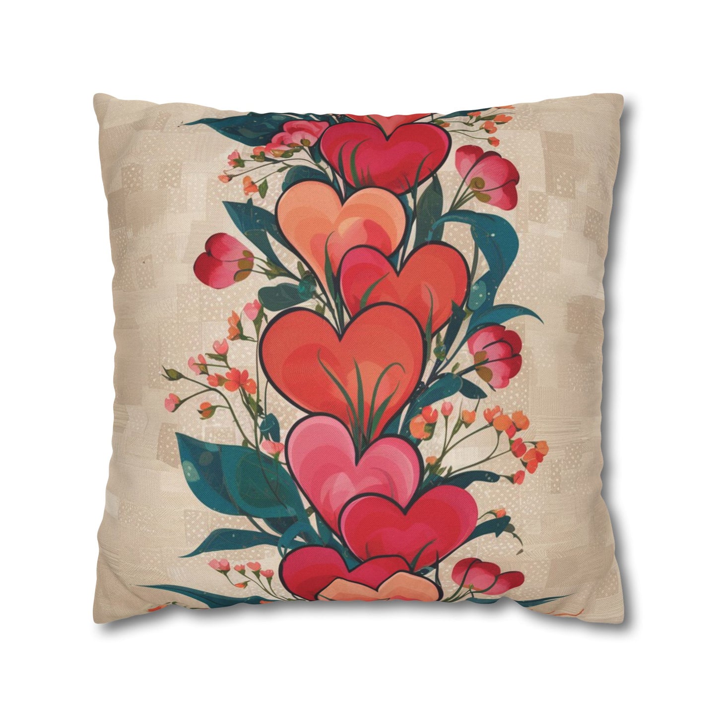 Spun Polyester Square Pillowcase