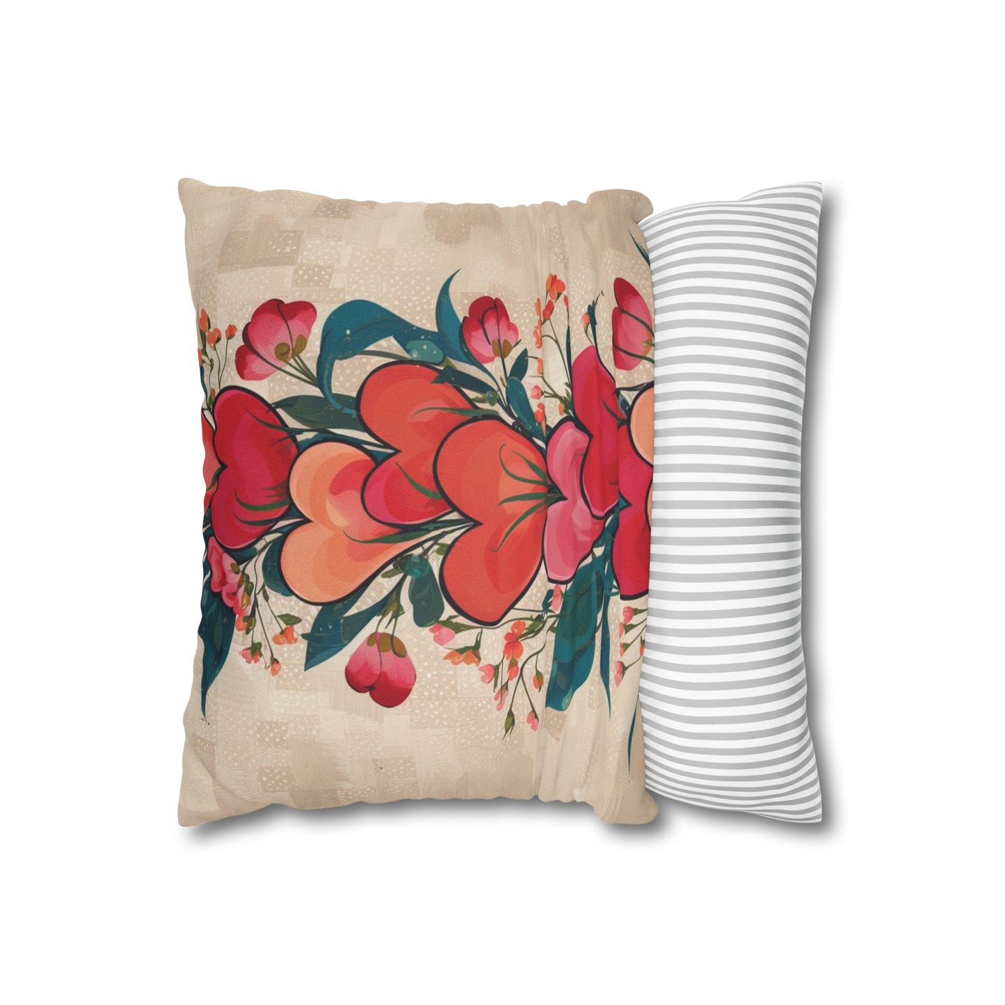 Spun Polyester Square Pillowcase