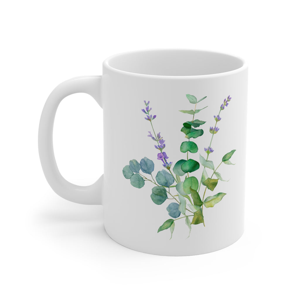 Botanical Ceramic Mug - Tea Lovers Gift | Free Fashion Spirit