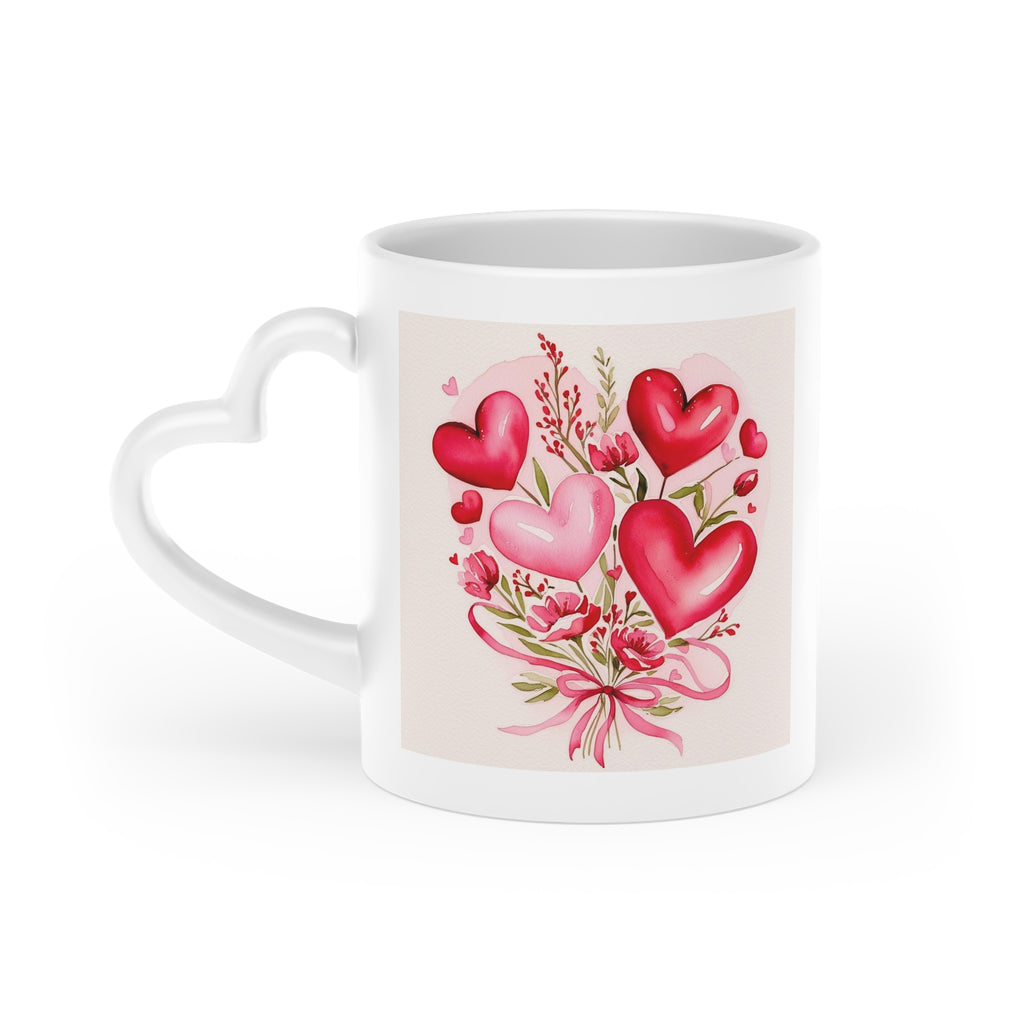 Heart-Shaped Coffee Mug - Valentine's Gift | Free Fashion