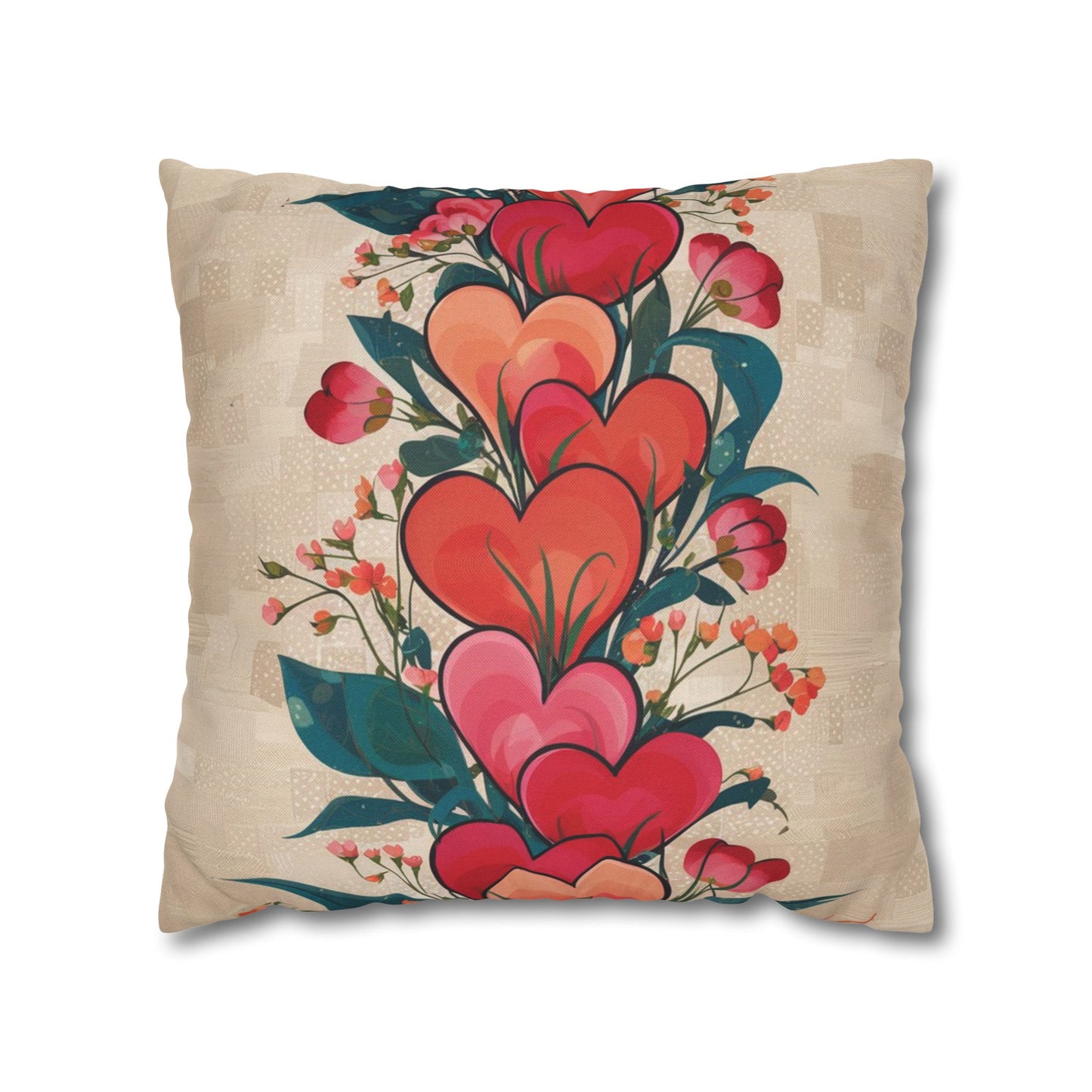 Spun Polyester Square Pillowcase