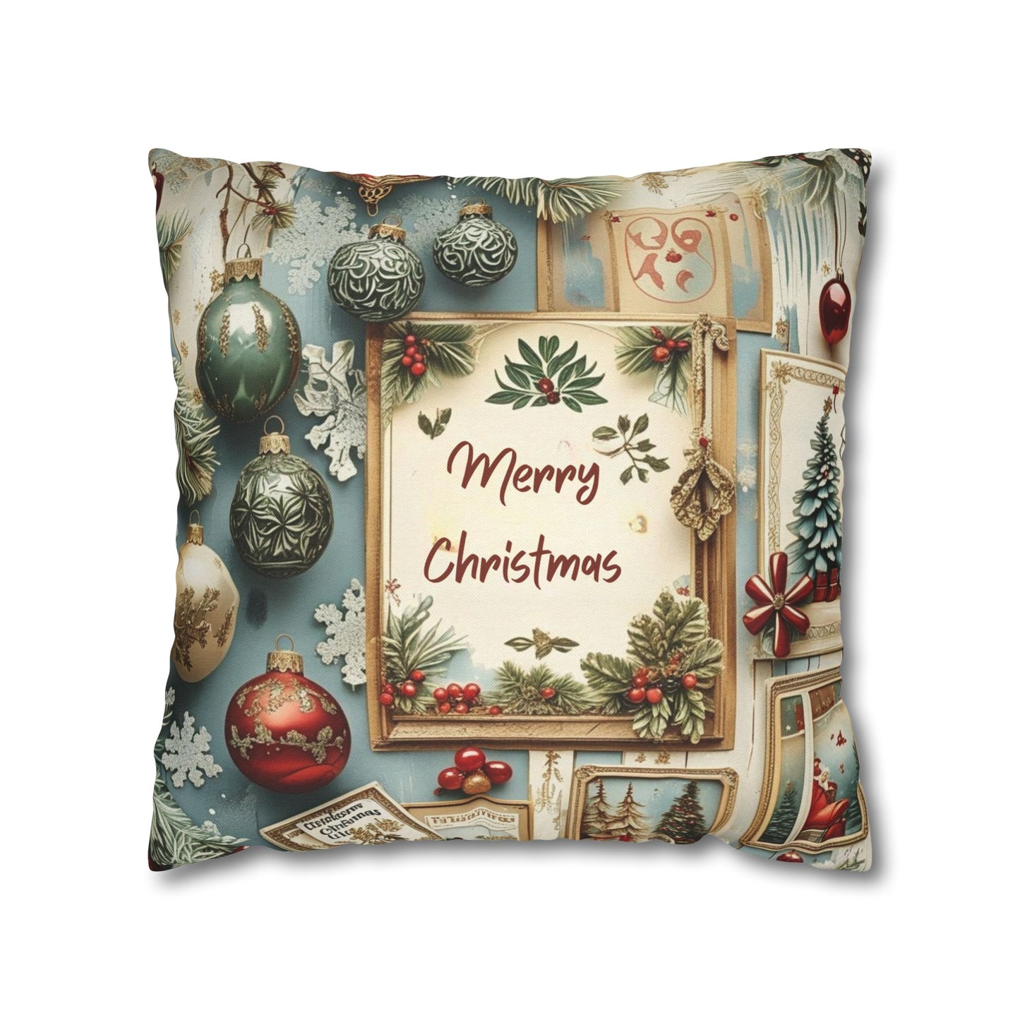 Spun Polyester Square Pillowcase