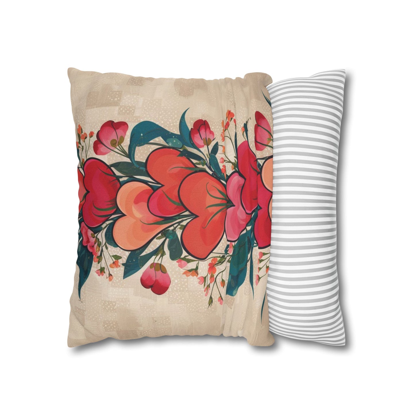 Spun Polyester Square Pillowcase