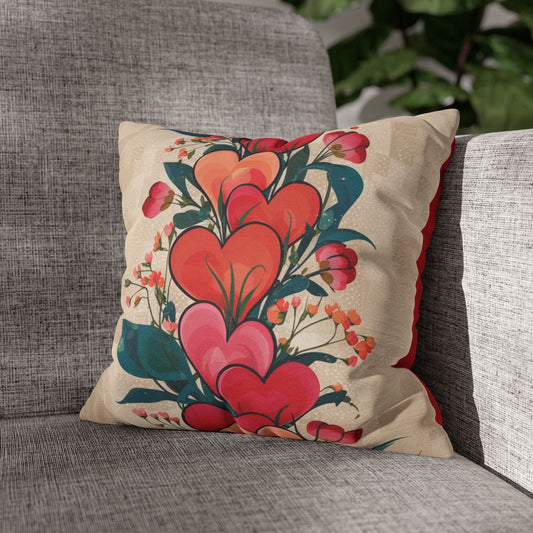 Spun Polyester Square Pillowcase