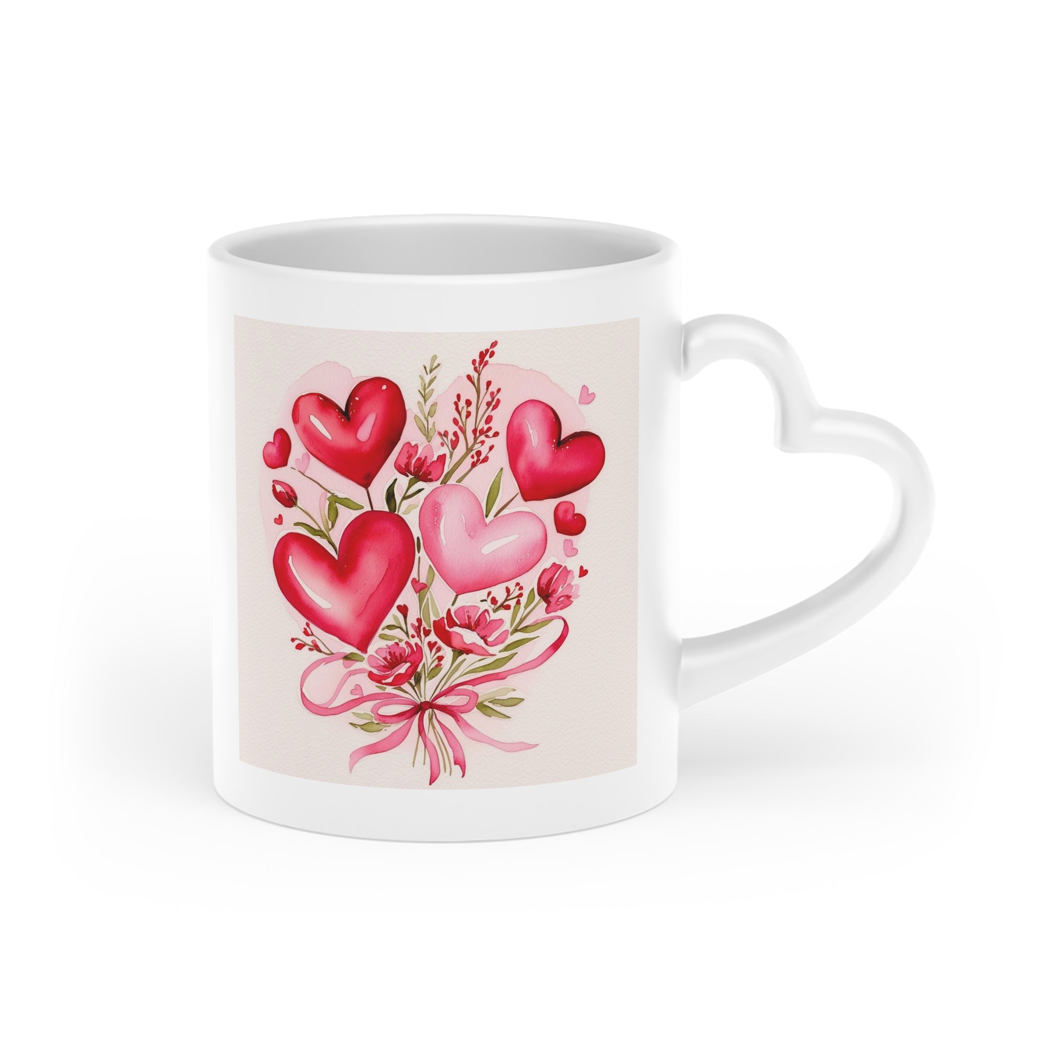 Heart-Shaped Coffee Mug - Valentine's Gift | Free Fashion