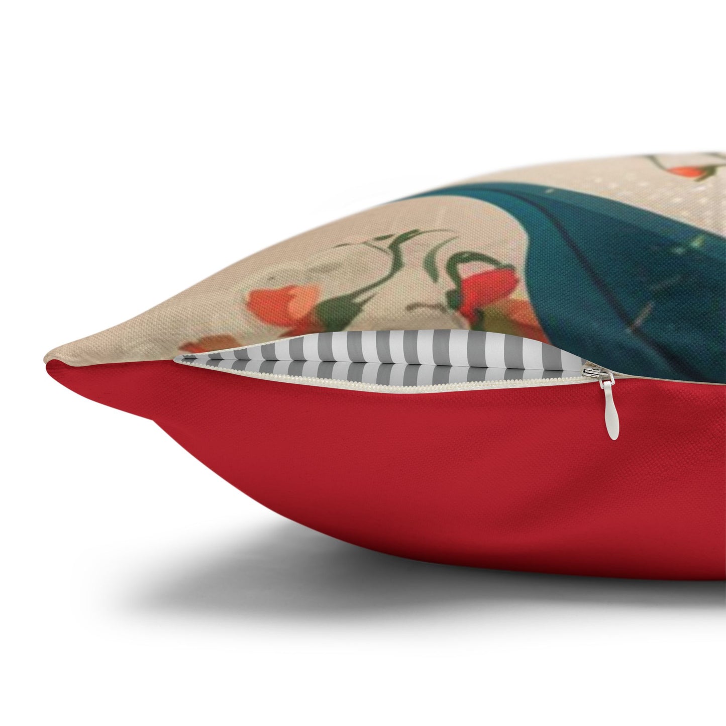 Spun Polyester Square Pillowcase