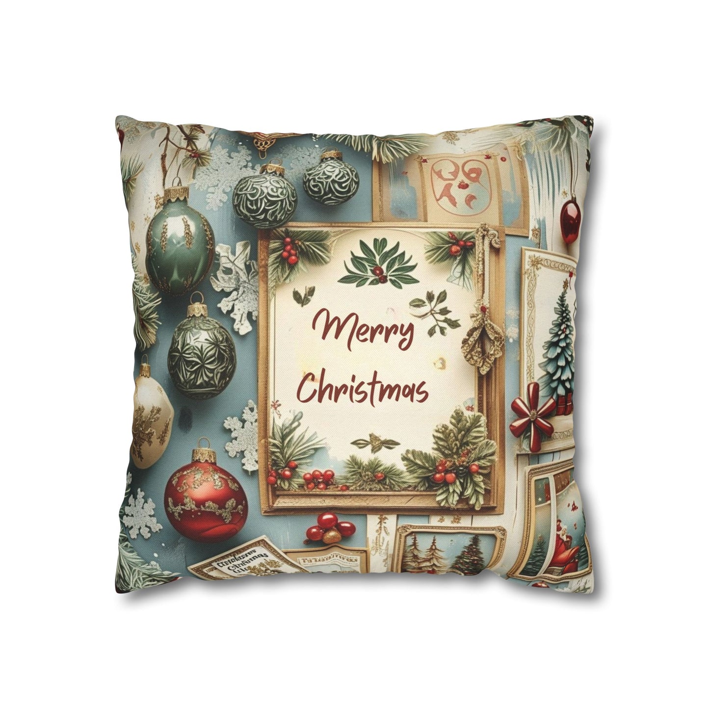 Spun Polyester Square Pillowcase