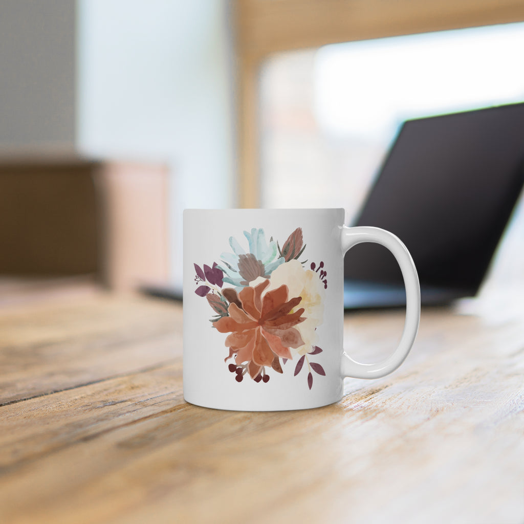 Floral Coffee Mug - Cozy Cup for Flower Lovers | Free Fashion