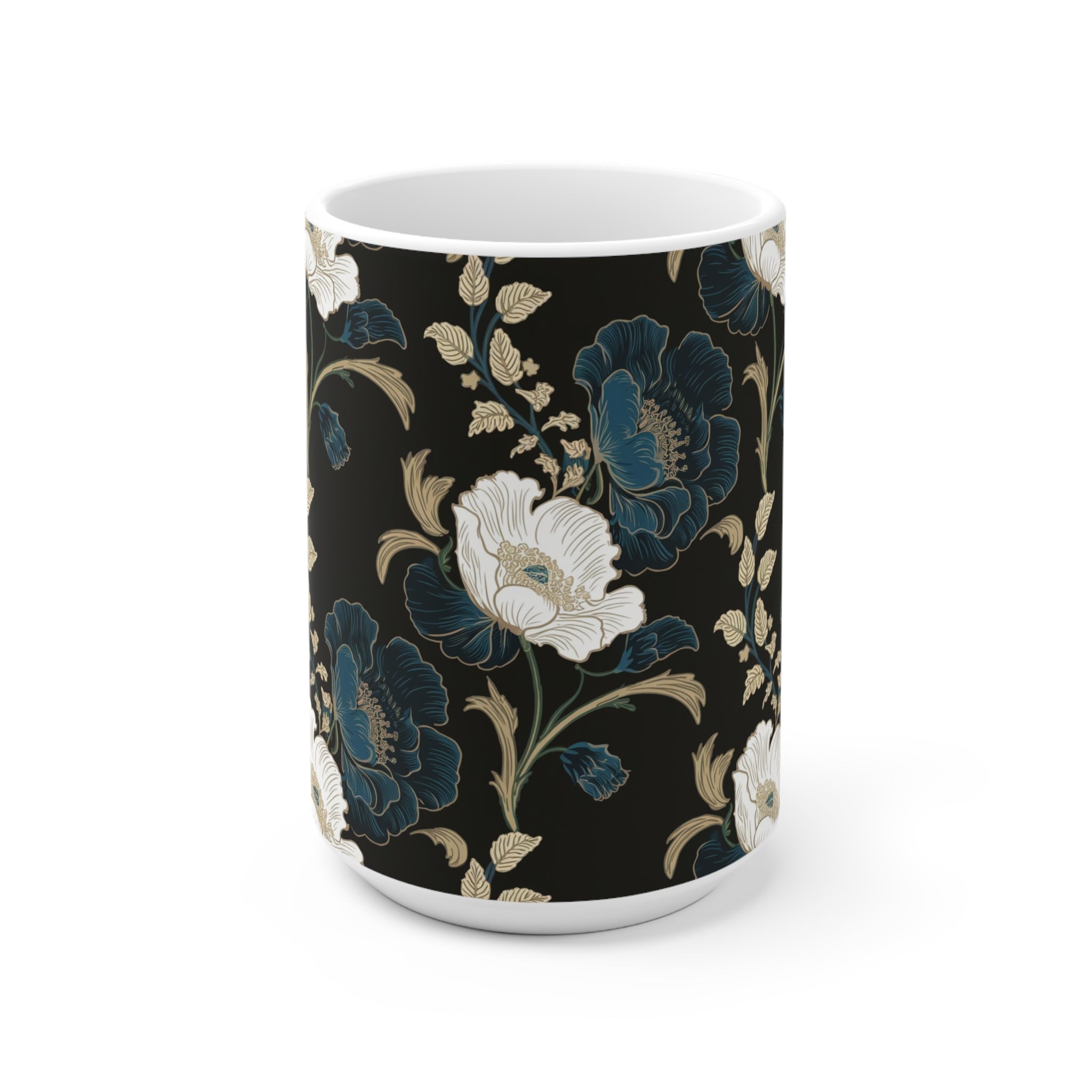 Elegant Floral Mug - Tea & Coffee Gift | Free Fashion Spirit