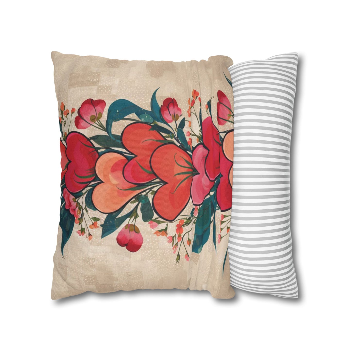 Spun Polyester Square Pillowcase