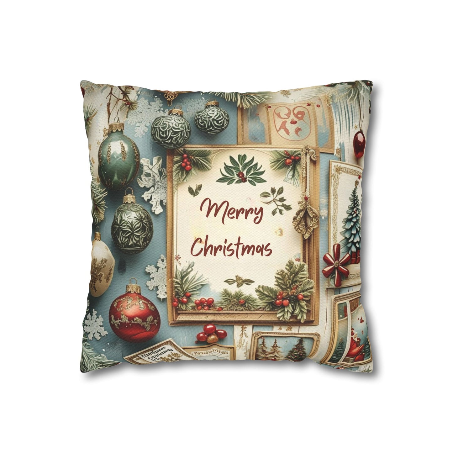 Spun Polyester Square Pillowcase