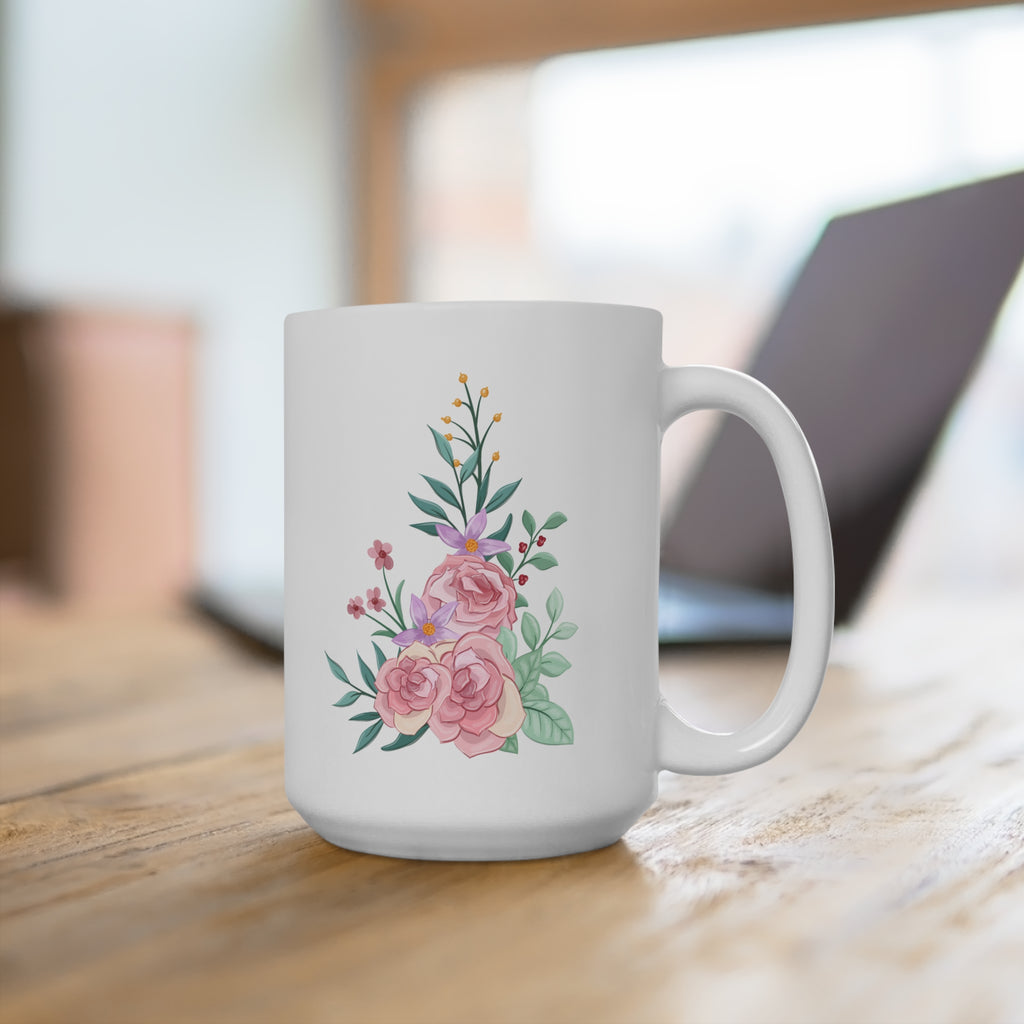 Floral Ceramic Mug - Garden Lovers Gift