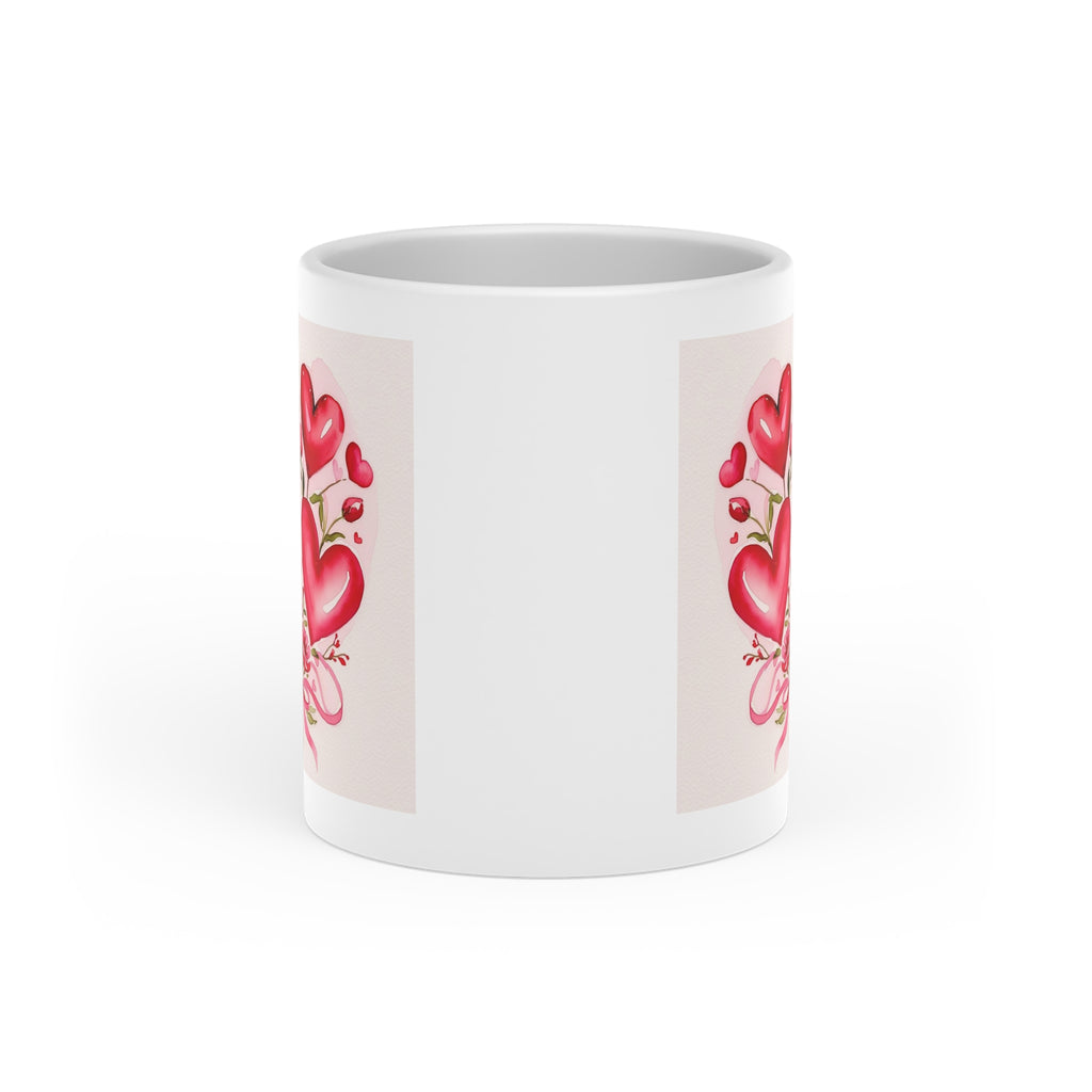 Heart-Shaped Coffee Mug - Valentine's Gift | Free Fashion