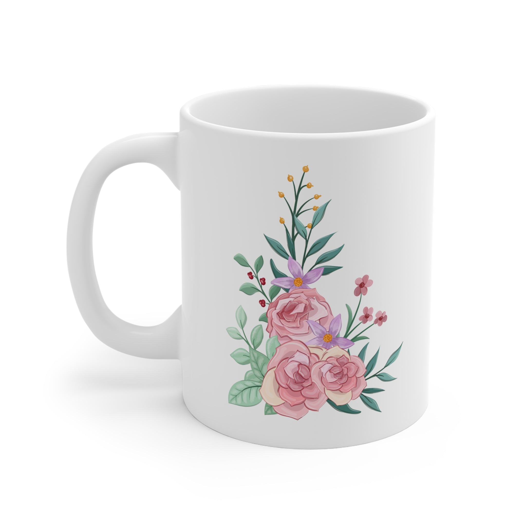 Floral Ceramic Mug - Garden Lovers Gift