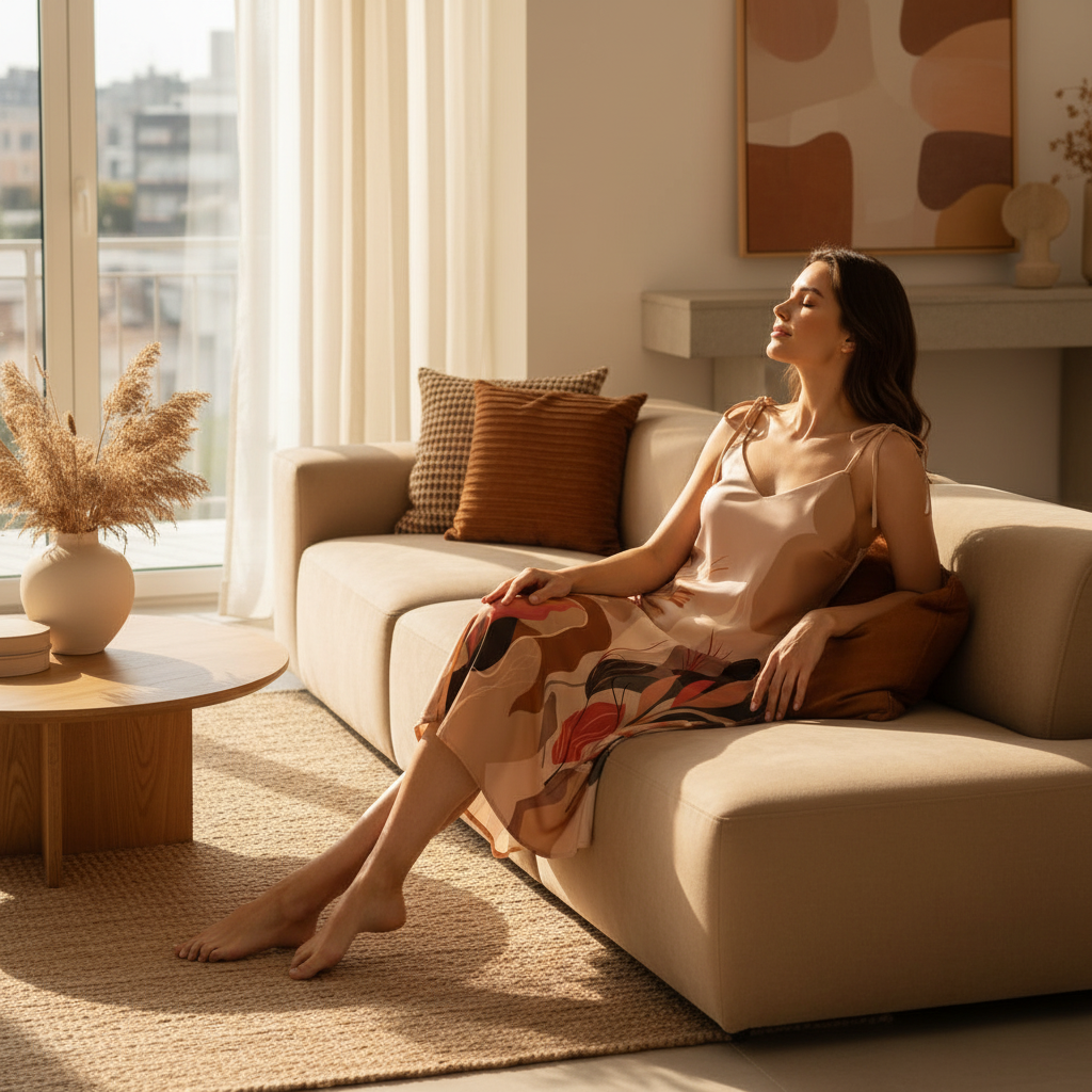 Abstract Bohemian Dress - Chic Room