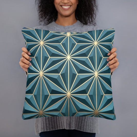 Dark Green Basic Pillow