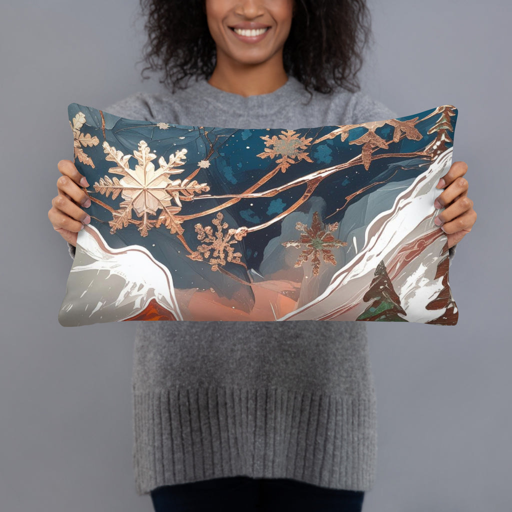 Winter Landscape Basic Pillow