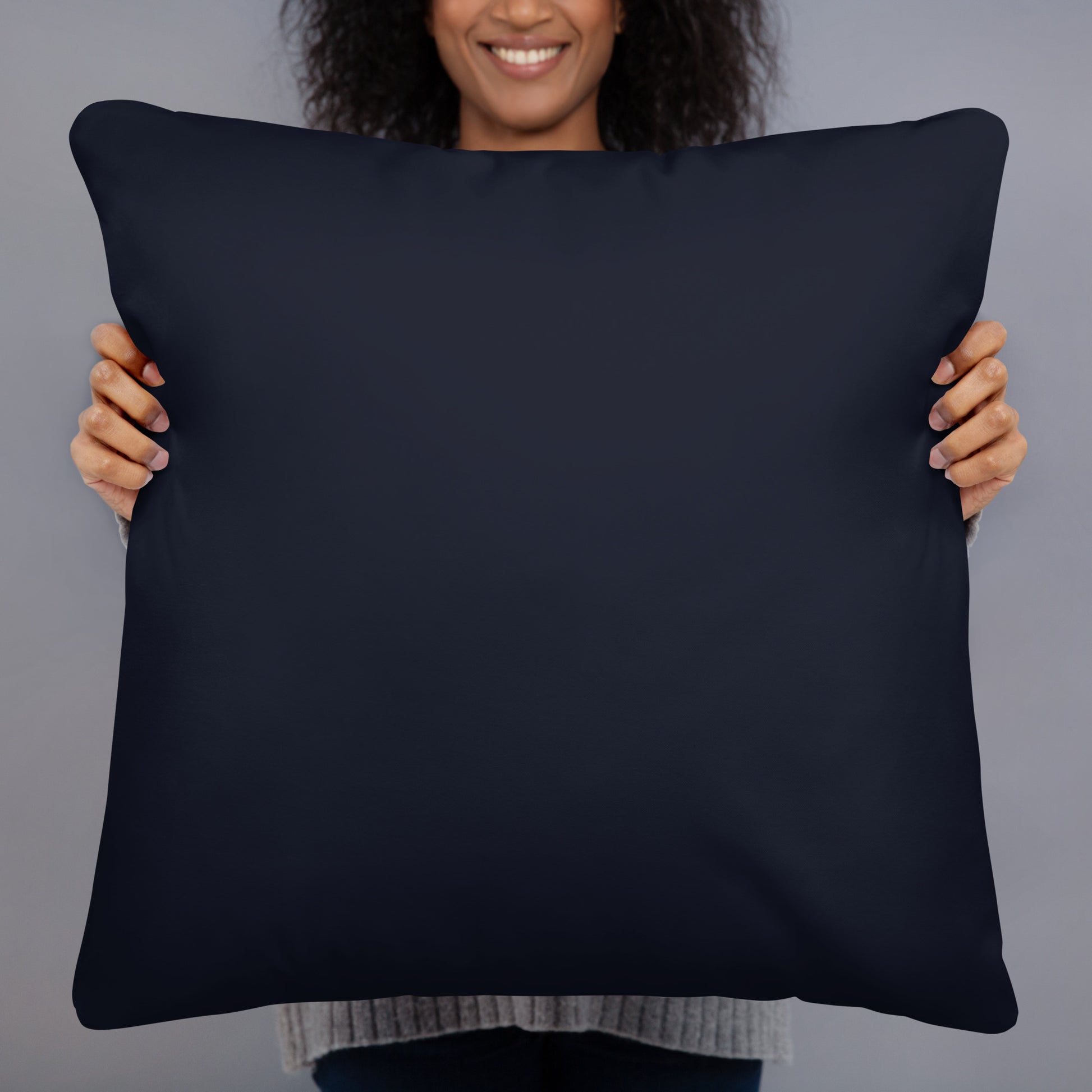 night landscape black pillow