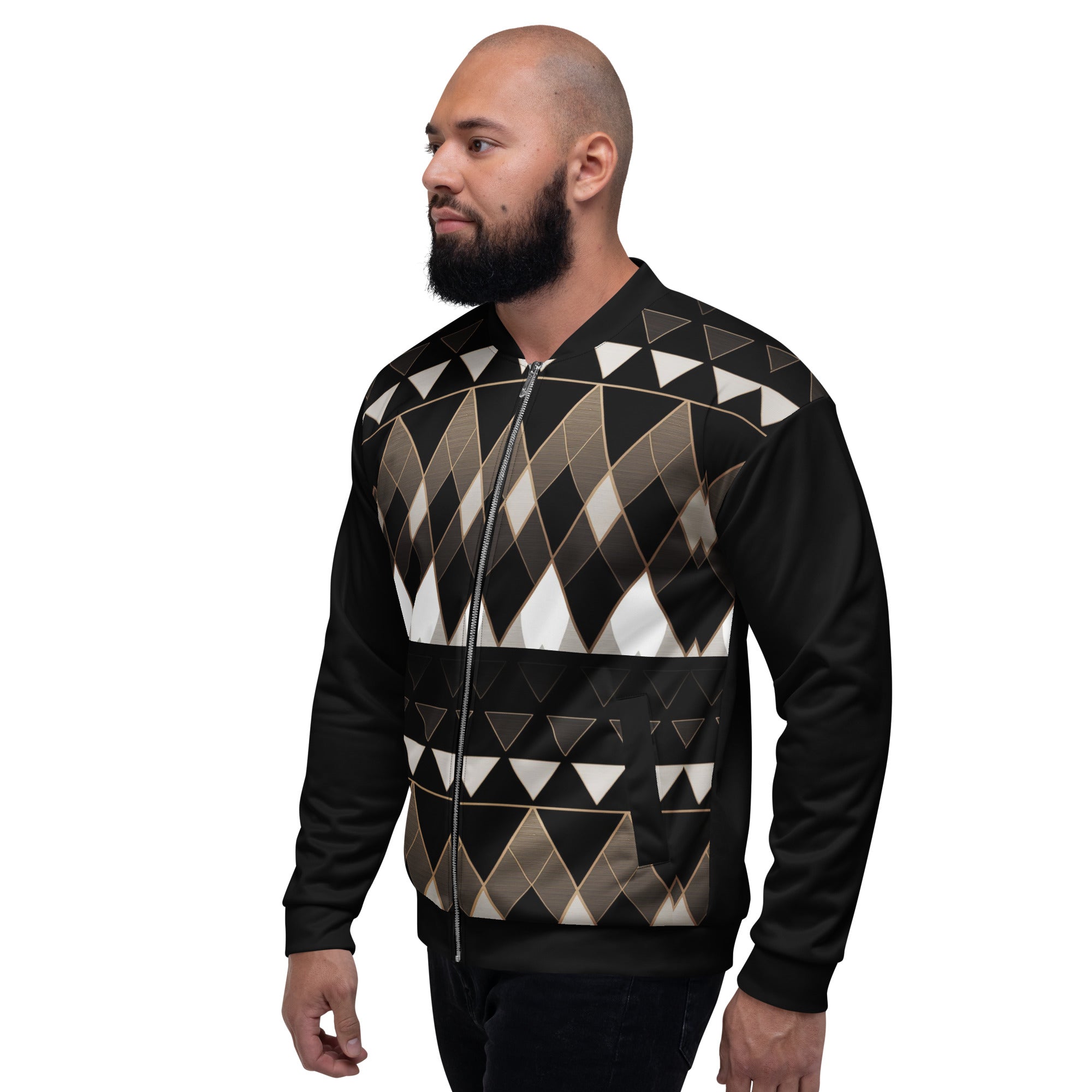 Geometry Unisex Bomber Jacket