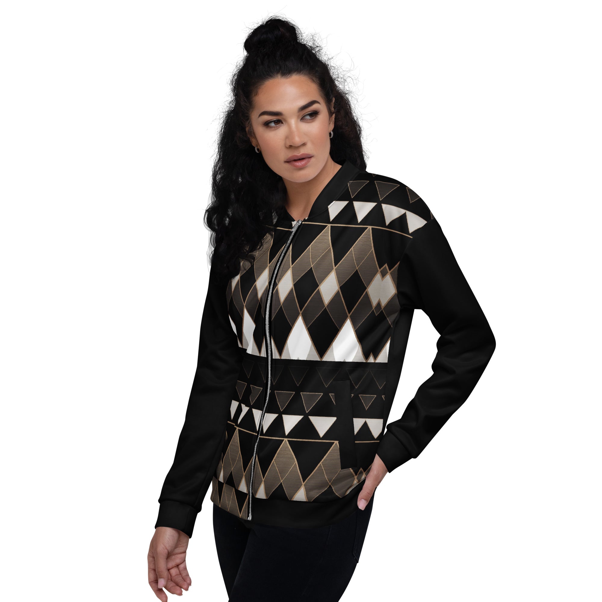 Geometry Unisex Bomber Jacket