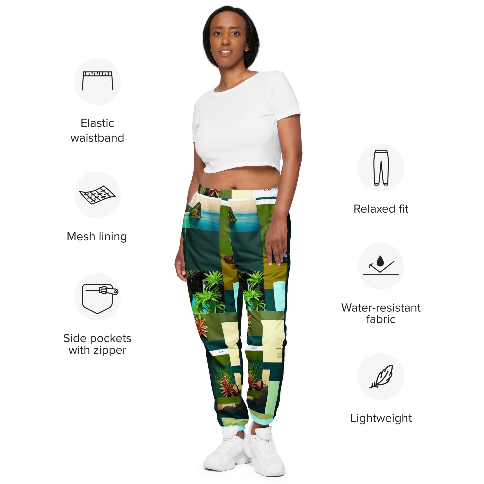 Tropical Adventure Track Pants - Comfortable Outdoor Wear