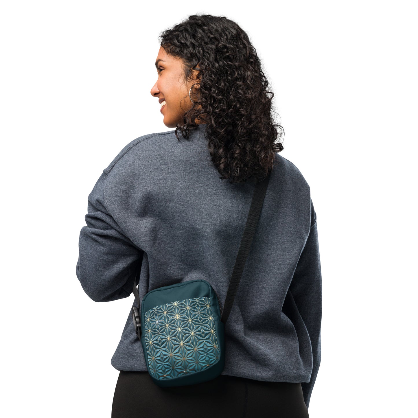 Utility crossbody bag Dark Geometry