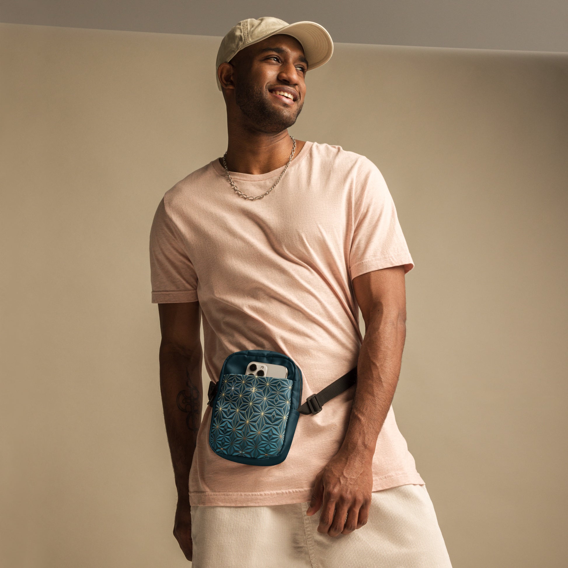 Utility crossbody bag Dark Geometry