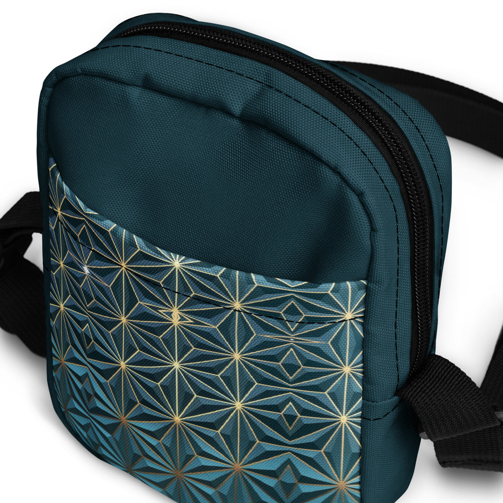 Utility crossbody bag Dark Geometry