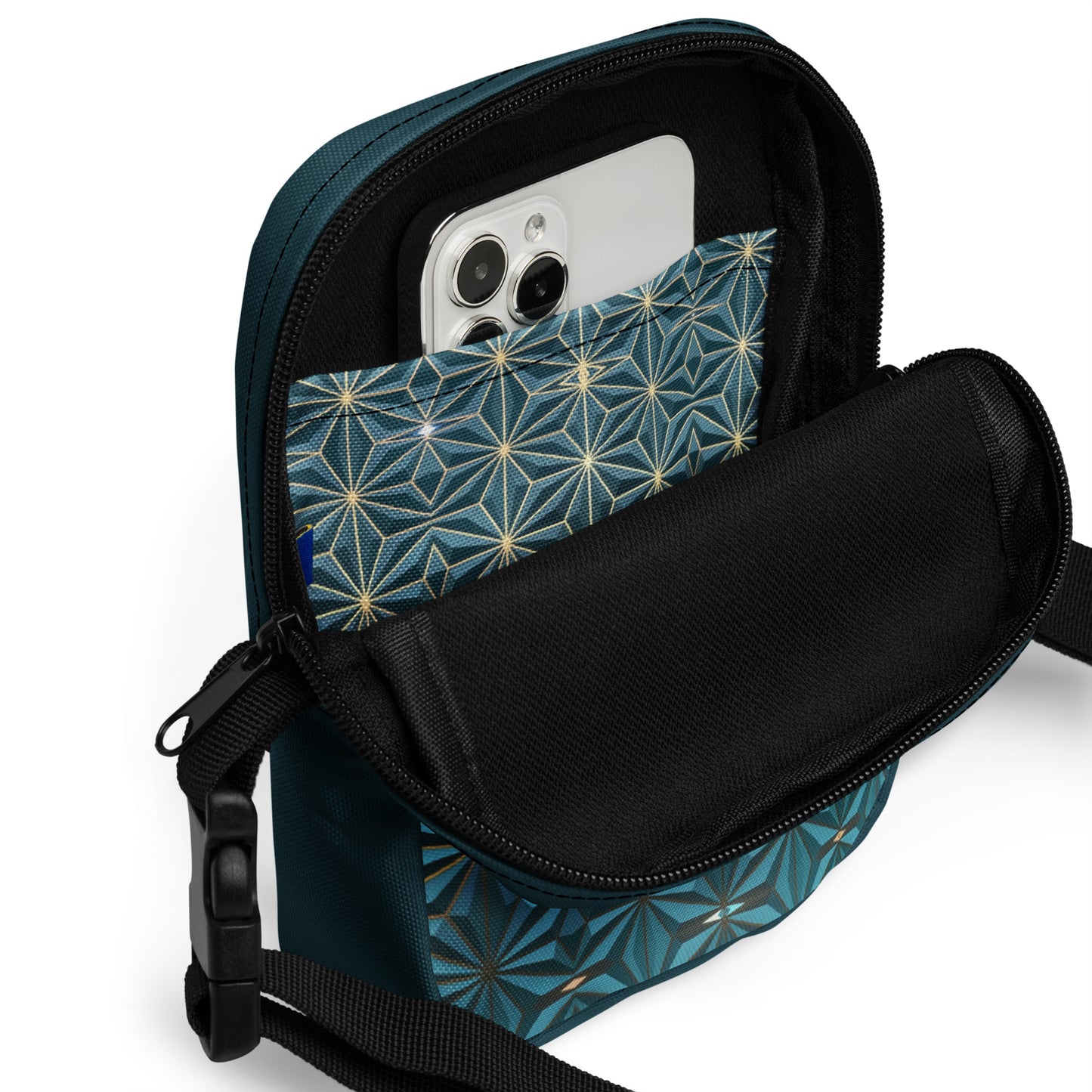 Utility crossbody bag Dark Geometry