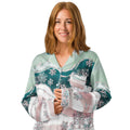 Snowflakes Women’s long sleeve pajama top