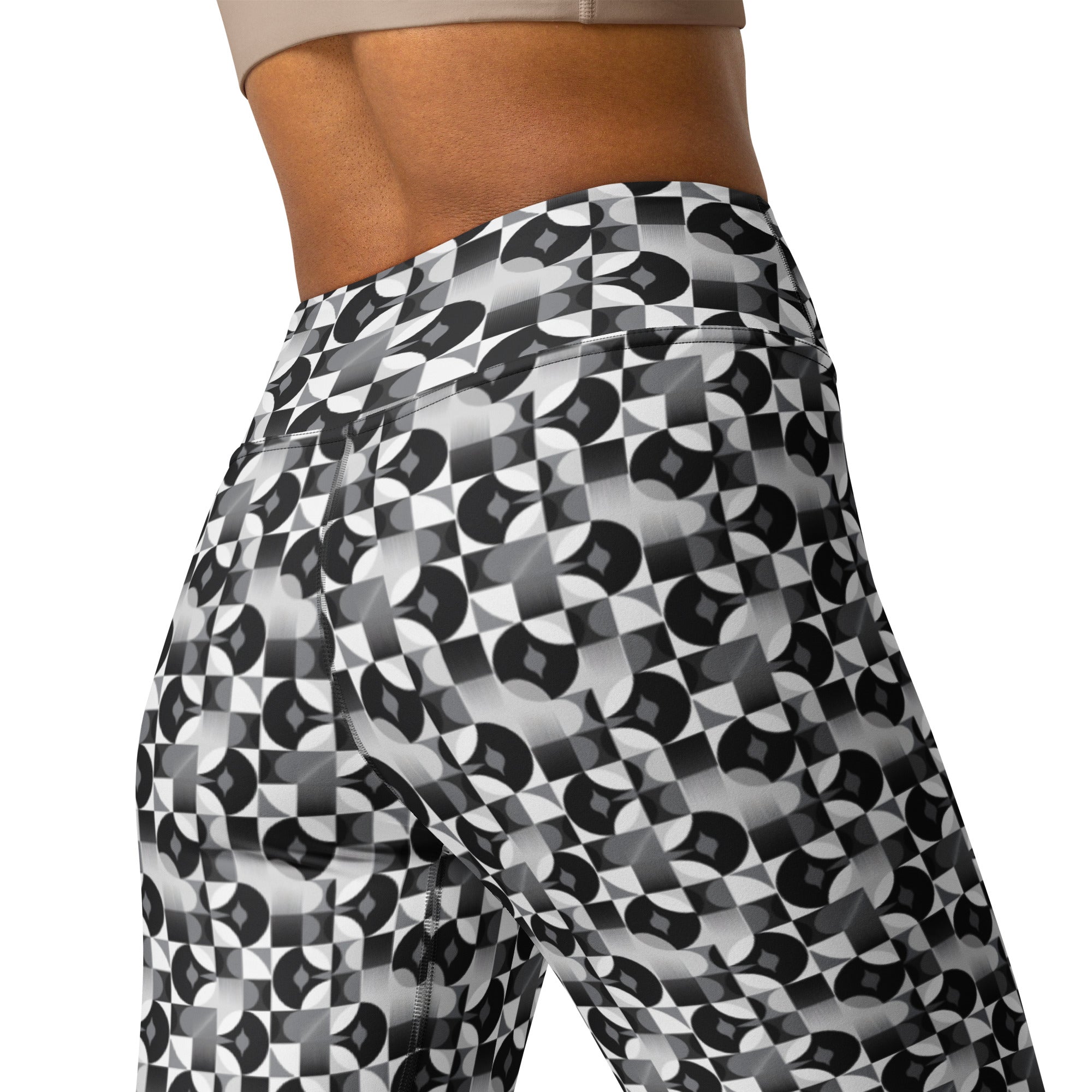 Black and White Yoga Leggings