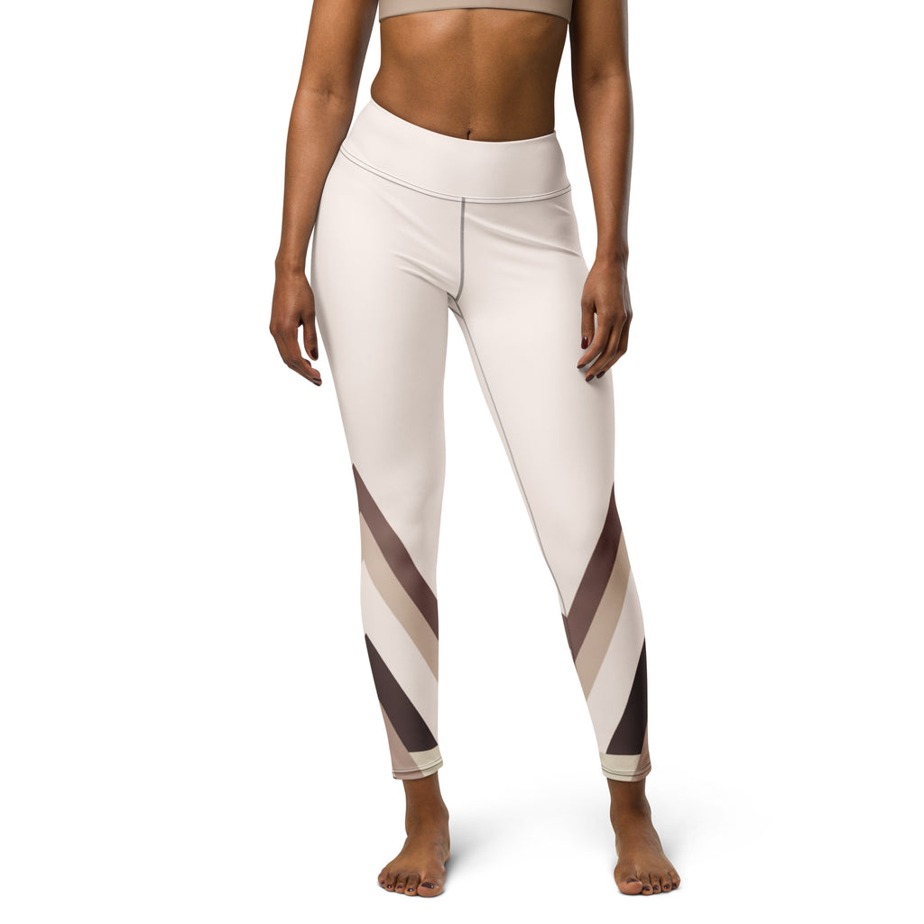 Triangle Yoga Leggins Modern Geometric Design