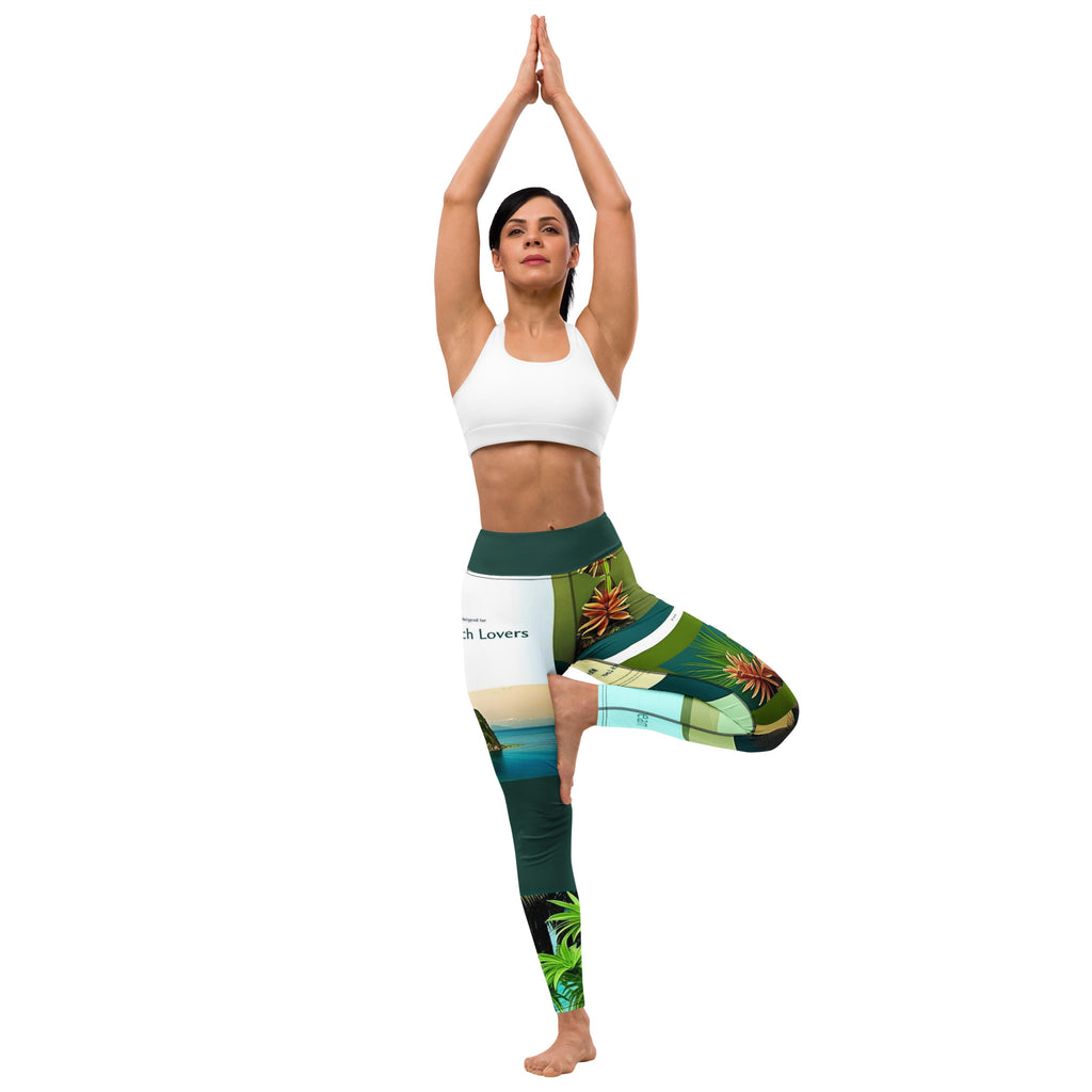 Tropical Yoga Leggings - Vibrant Activewear
