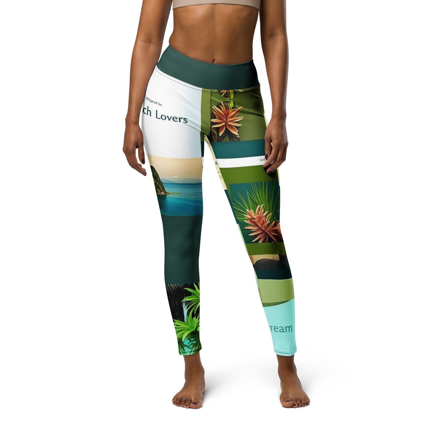 Tropical Yoga Leggings - Vibrant Activewear