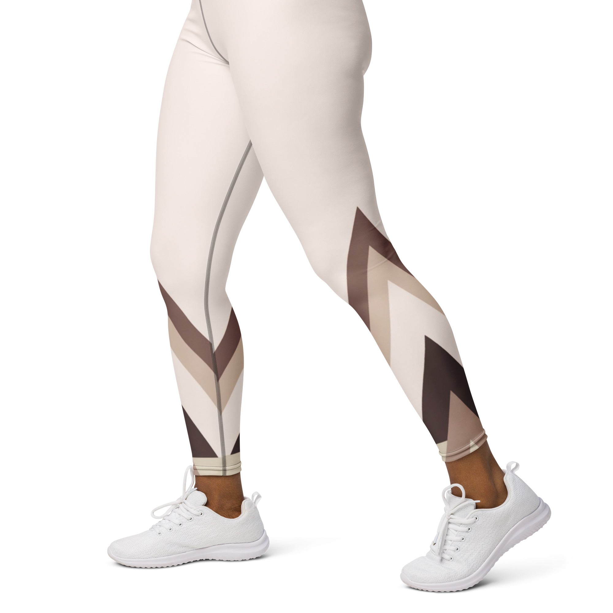 Triangle Yoga Leggins Modern Geometric Design