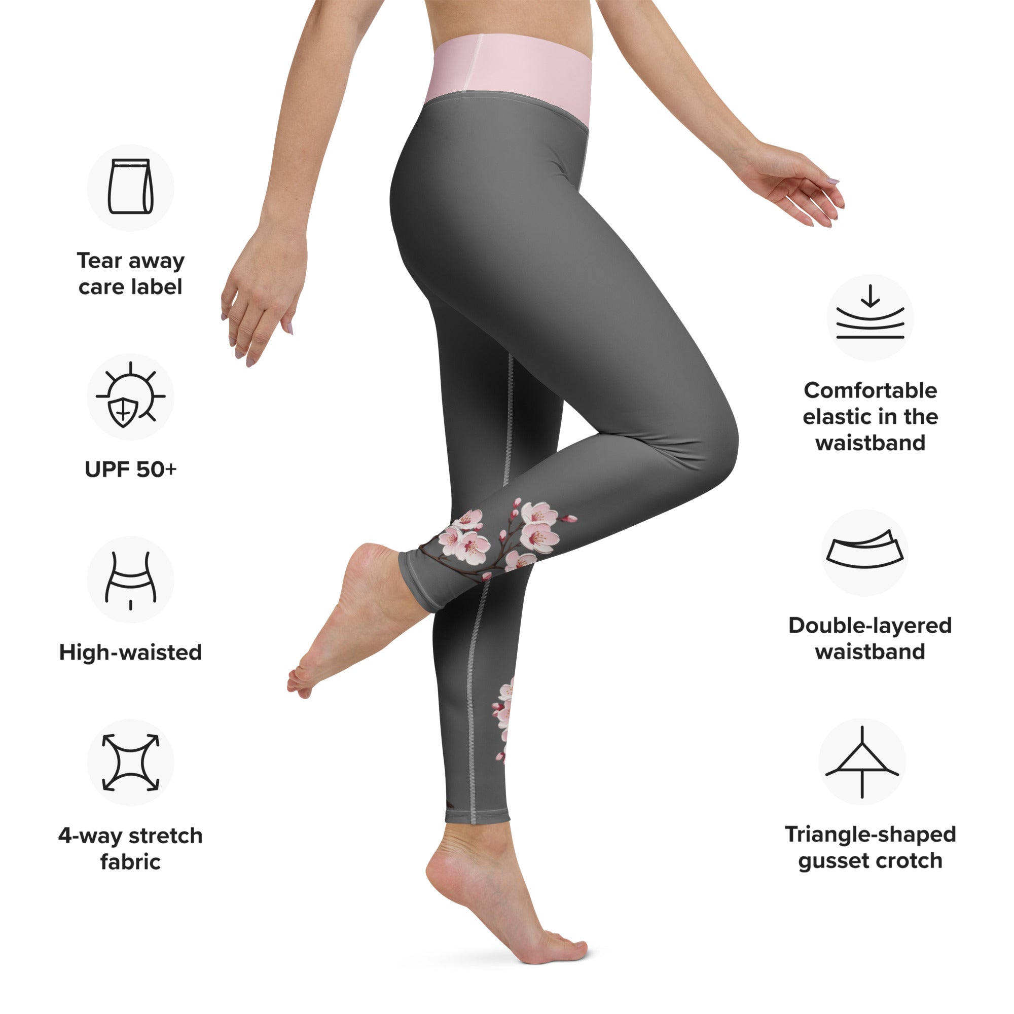 Yoga Leggings Cherry Blossom